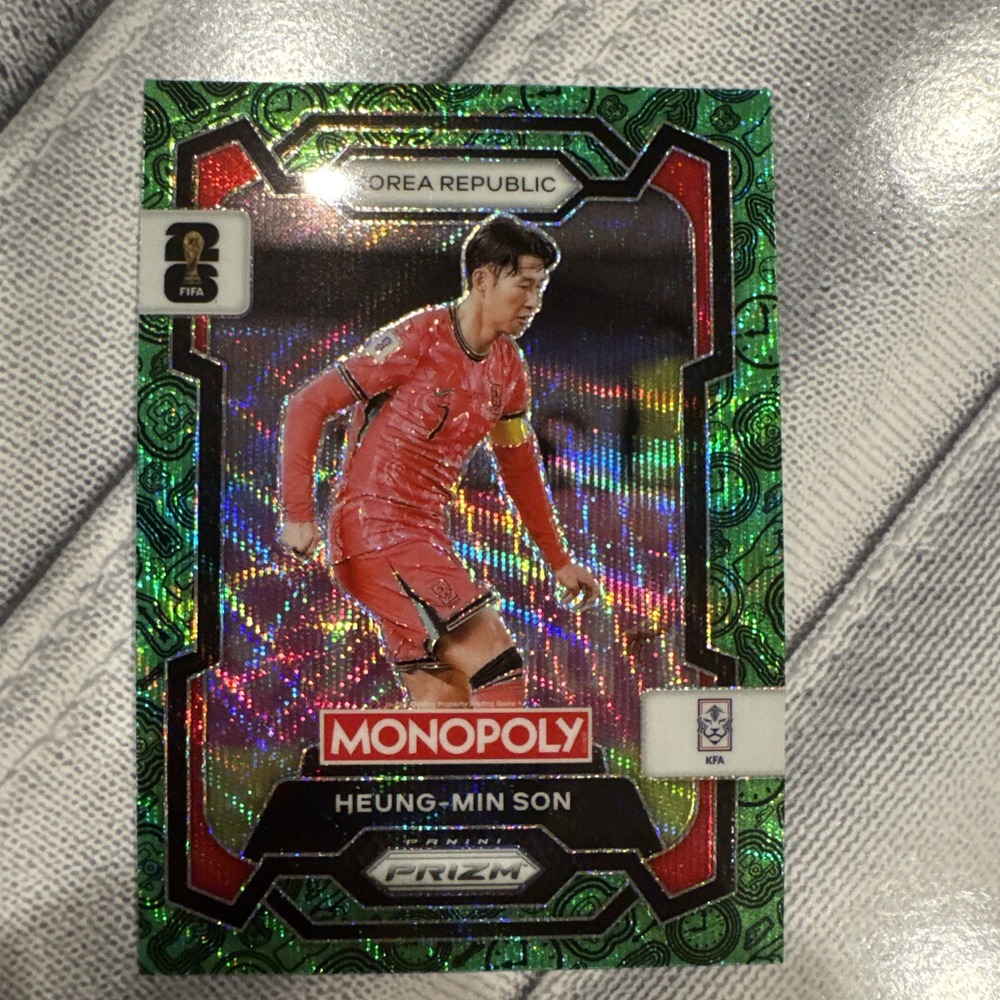 Panini Prizm Monopoly FIFA World Cup Heung-Min Son #83 Green Wave Korea